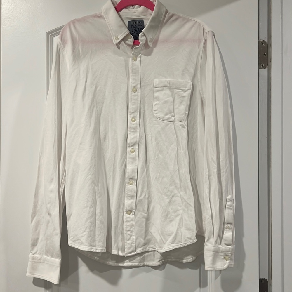 Joe. A. Bank 1905 medium tailored fit white button down